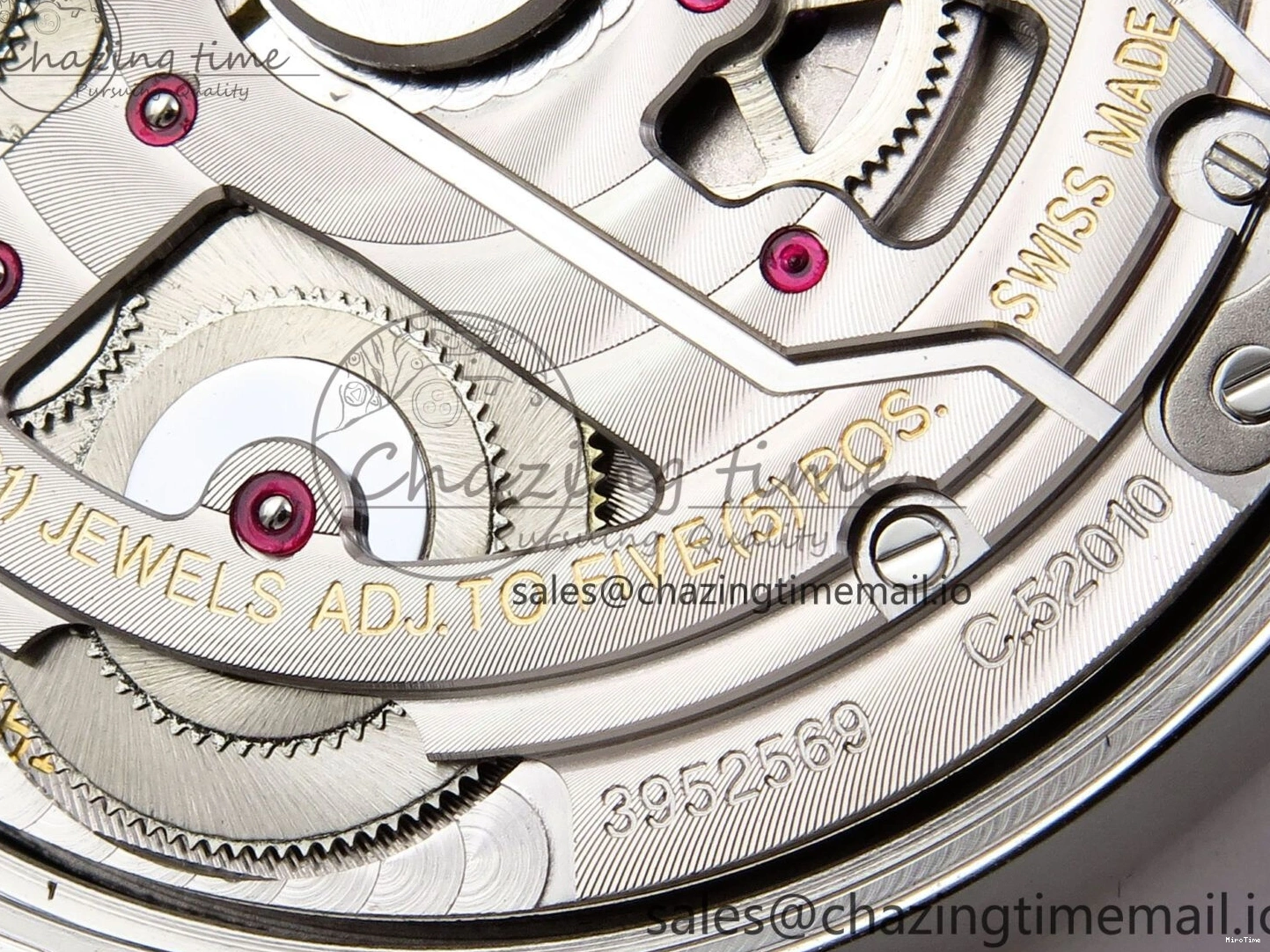 MIROTIME 0308 OnTrend Portugieser Automatic 42mm SS APSF 1:1 Best Edition White RG Dial on Black Leather Strap A 7010